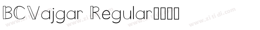 BCVajgar Regular字体转换